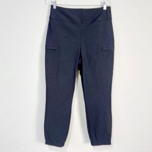 The North Face Women High Rise Leggings Large Black Stretch Workout Gym Yoga Zip